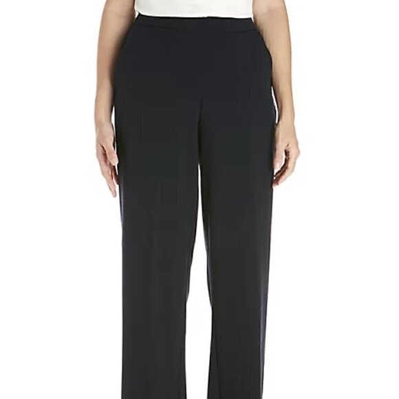 Kim Rogers Pants - Kim Roger's Women's Blue Elastic Waist Pull On Pants Size 16